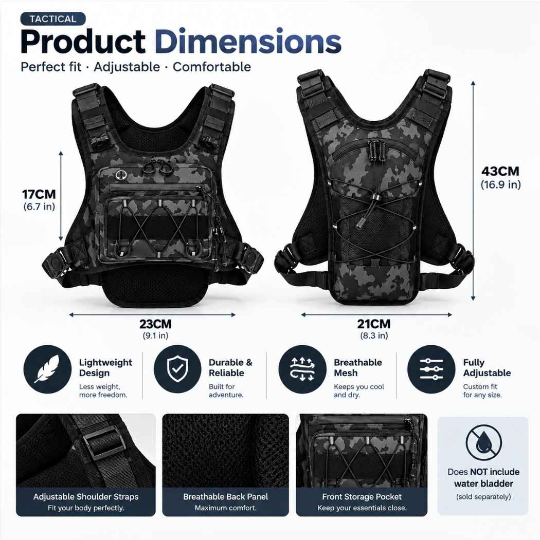 Hands-Free Hydration Vest
